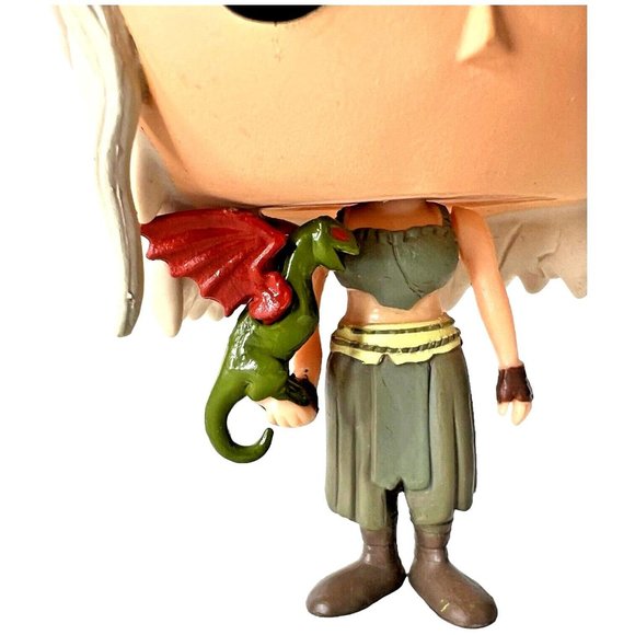Funko Pop Game Of Thrones #03 Daenerys Targaryen Green Dragon Red Wings New Box - Picture 4 of 12